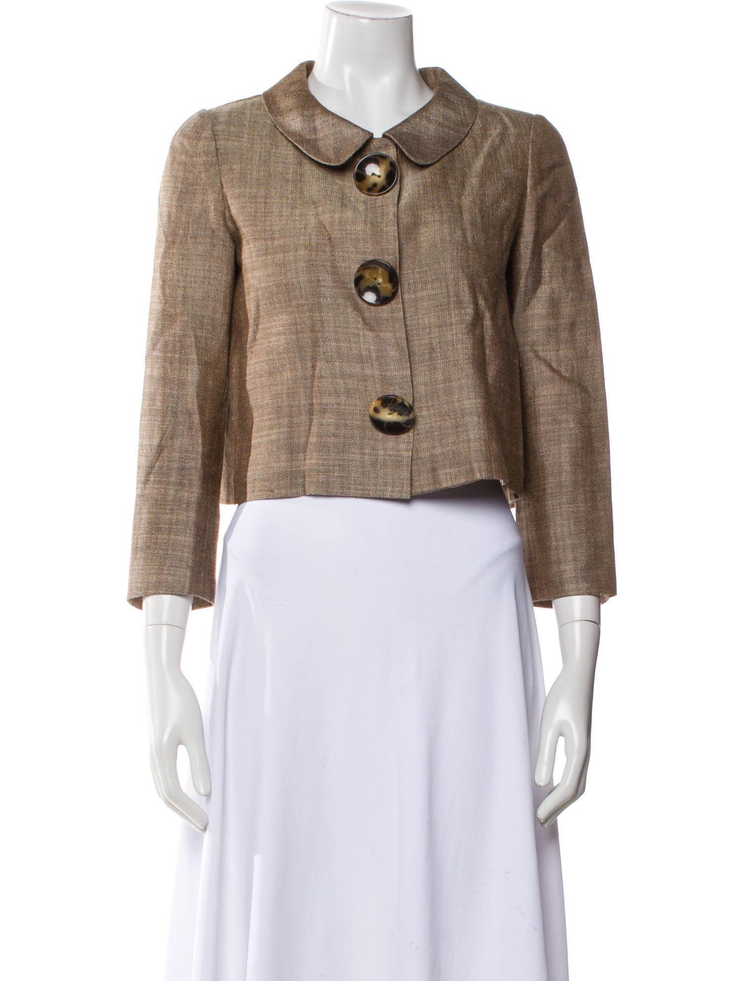 Oscar de la Renta 2006 Tweed Pattern Evening Jacket