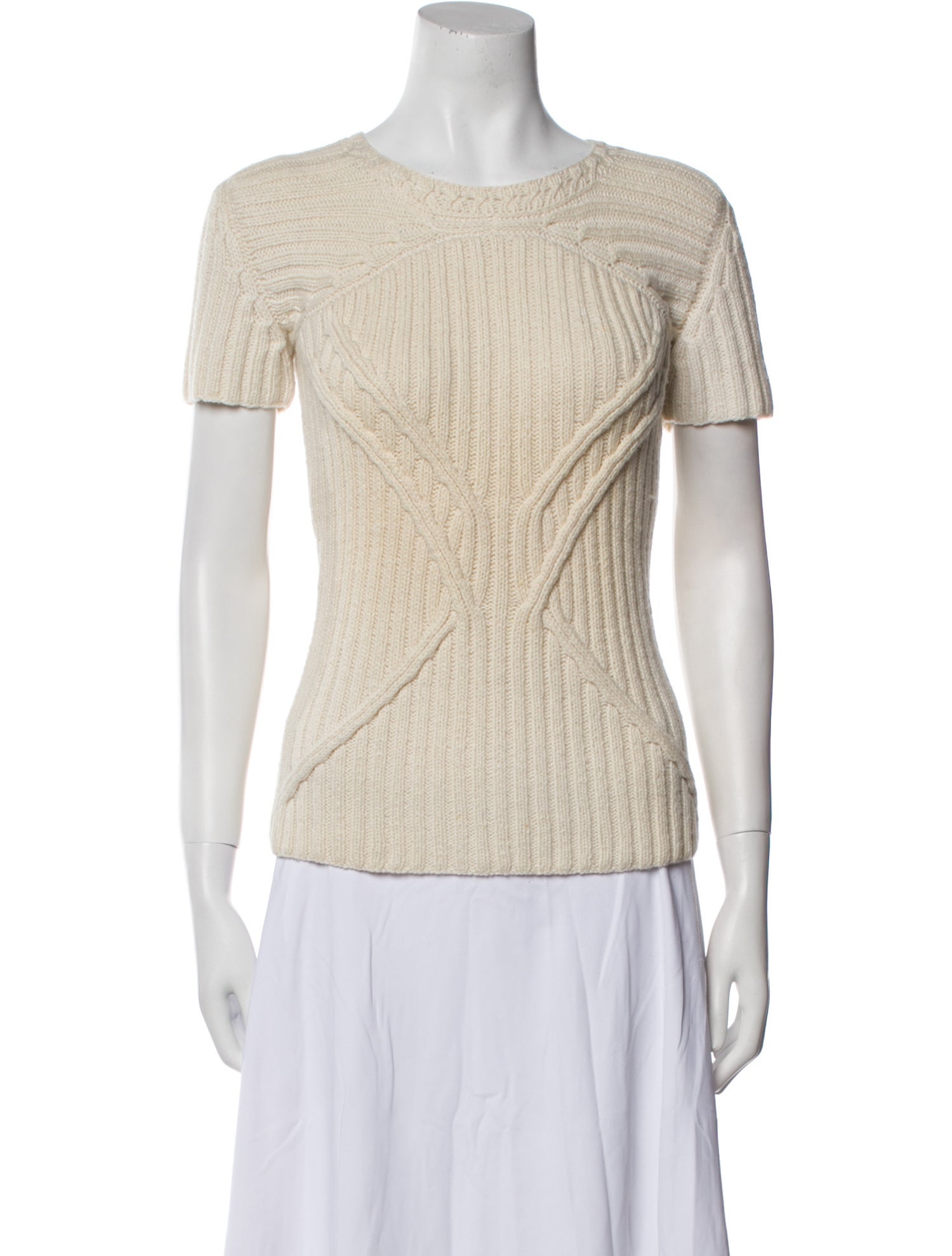 Oscar de la Renta Cashmere Bateau Neckline Sweater