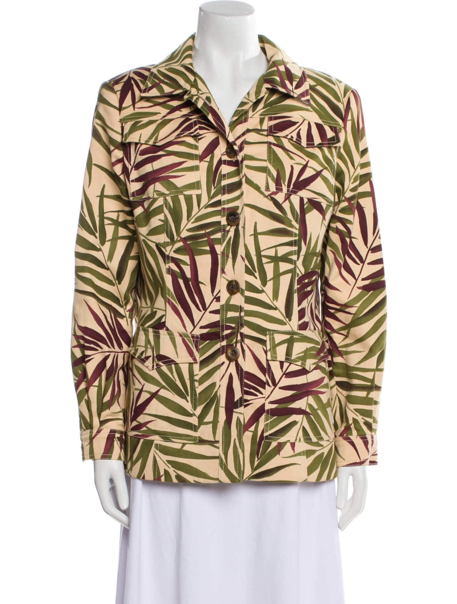 Oscar de la Renta 2002 Printed Jacket