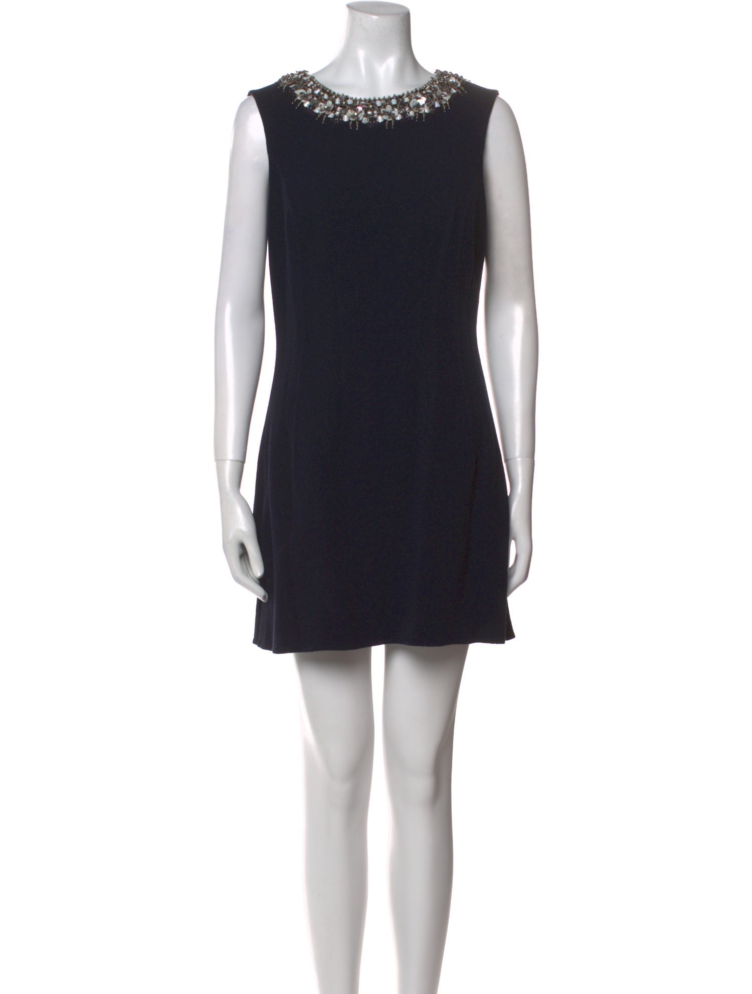 Oscar de la Renta Virgin Wool Mini Dress