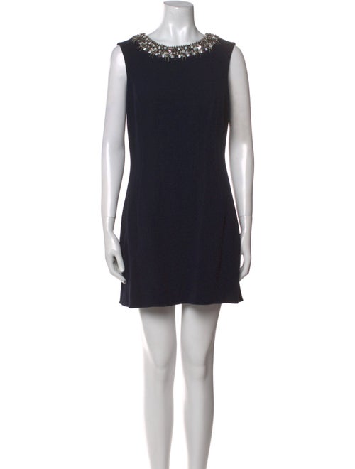 Oscar de la Renta Virgin Wool Mini Dress