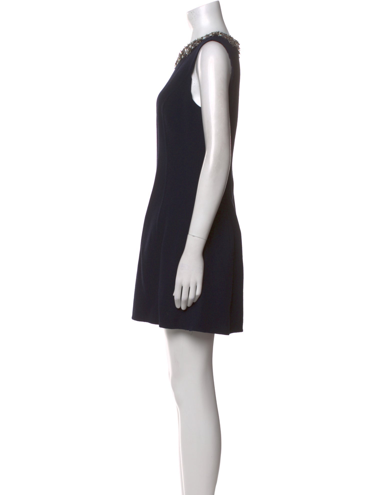 Oscar de la Renta Virgin Wool Mini Dress