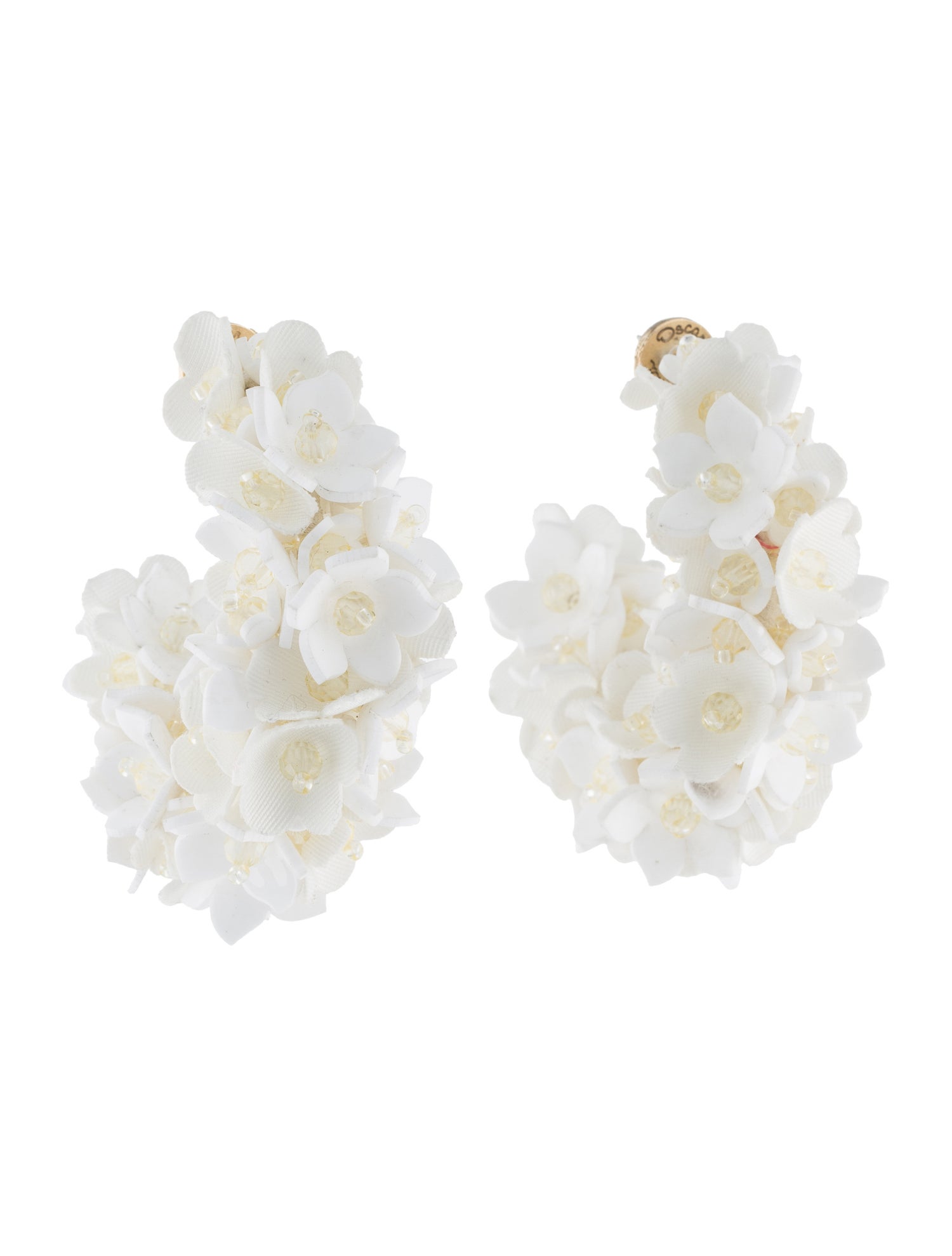 Oscar de la Renta Baby Flower Hoop Earrings