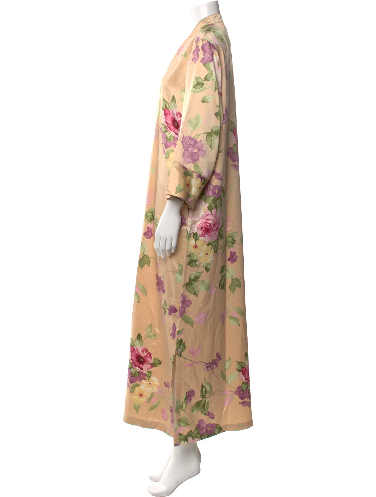 Oscar de la Renta Floral Print Long Dress