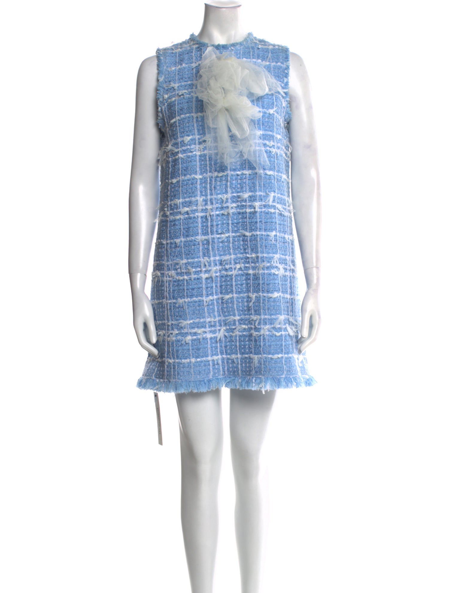 Oscar de la Renta Tweed Pattern Mini Dress