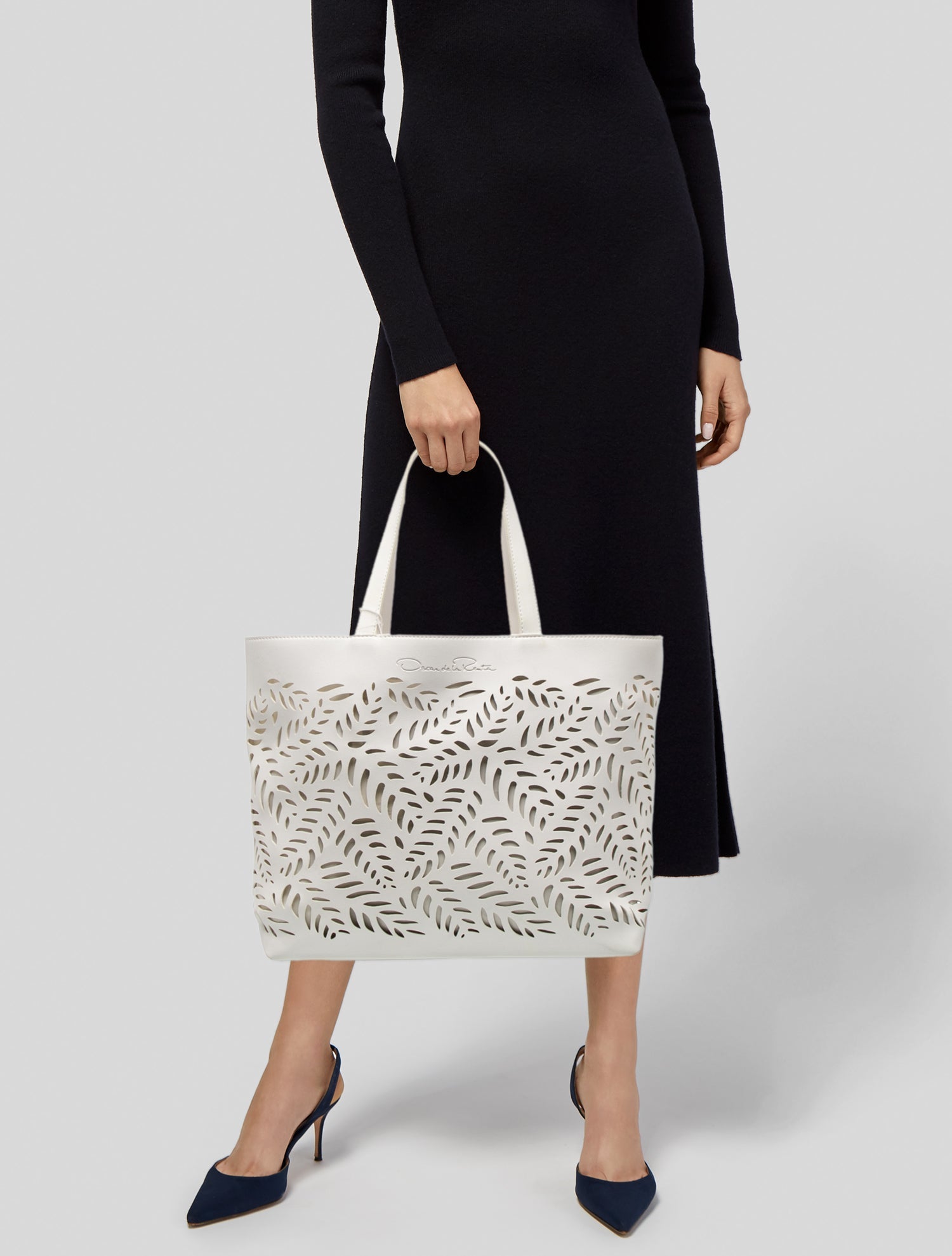 Oscar de la Renta Leather Tote