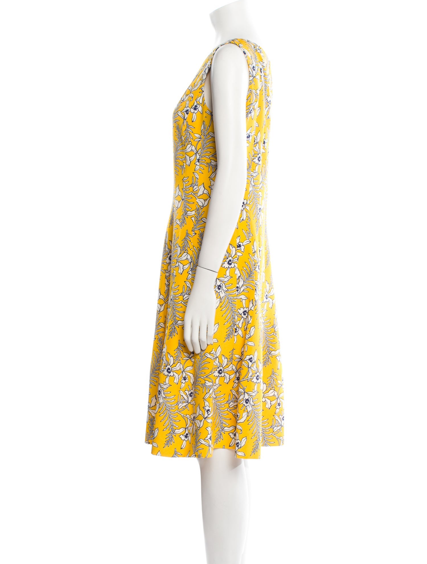 Oscar de la Renta Silk Knee-Length Dress