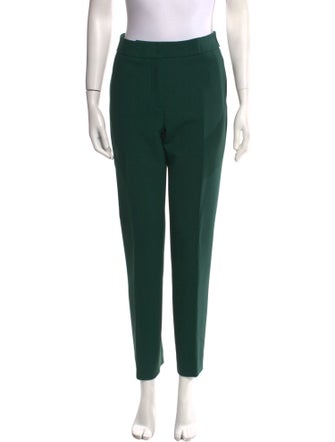 Oscar de la Renta Virgin Wool Straight Leg Pants
