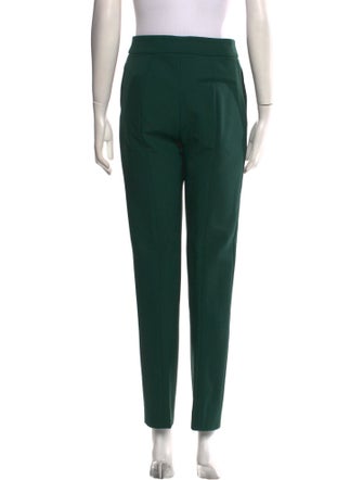 Oscar de la Renta Virgin Wool Straight Leg Pants