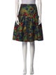 Oscar de la Renta Silk Knee-Length Skirt