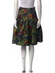 Oscar de la Renta Silk Knee-Length Skirt
