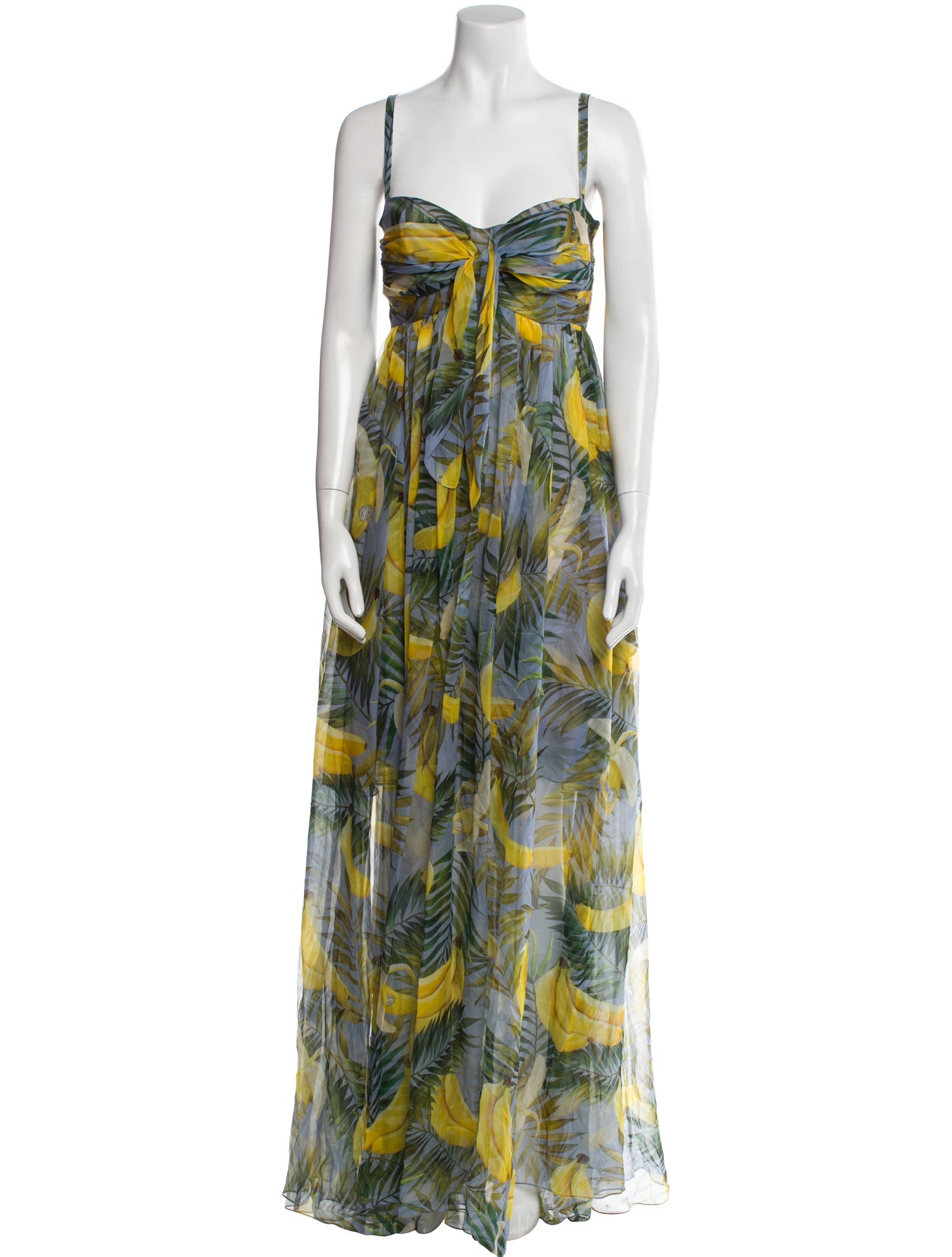 Oscar de la Renta Silk Long Dress