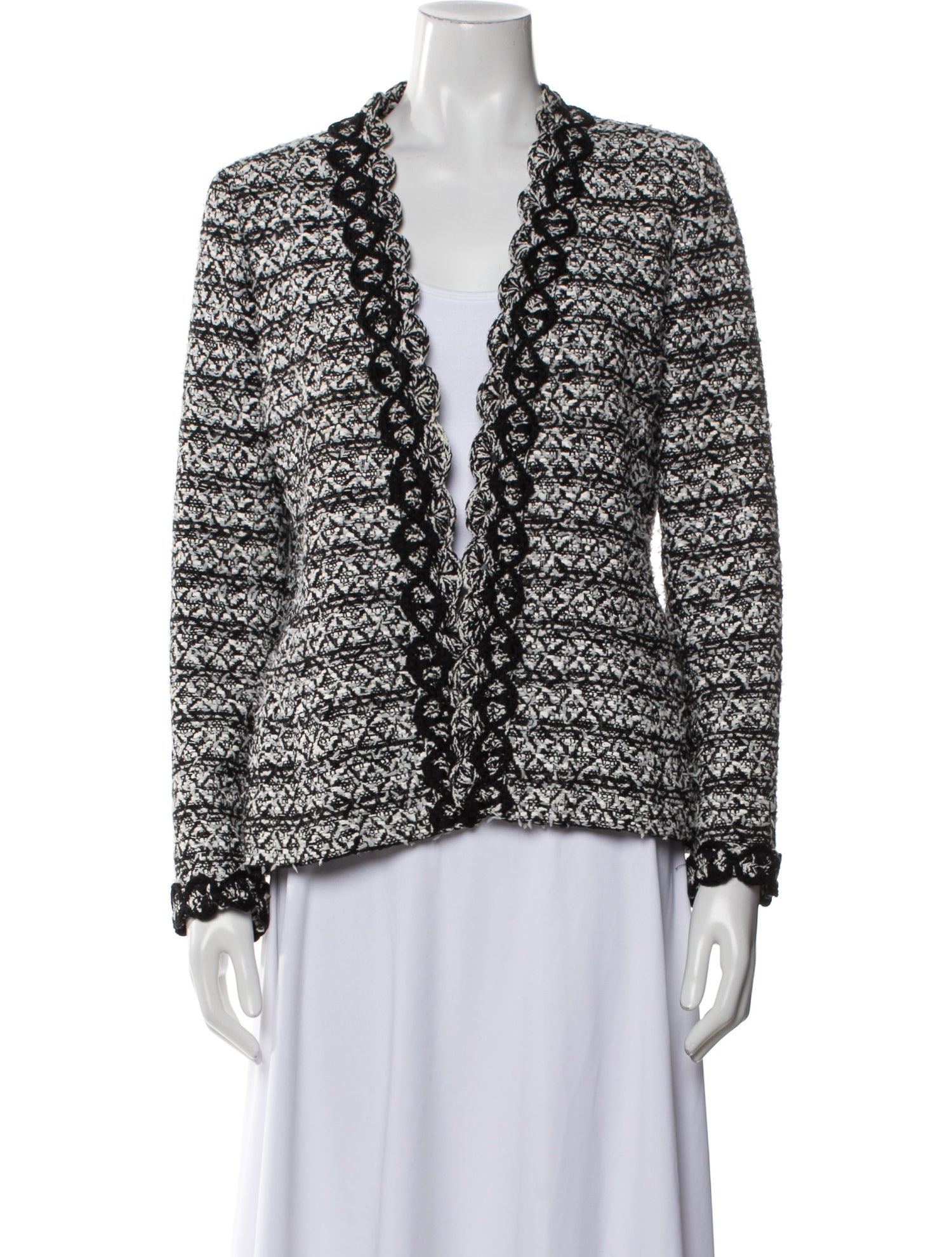 Oscar de la Renta 2014 Tweed Pattern Blazer