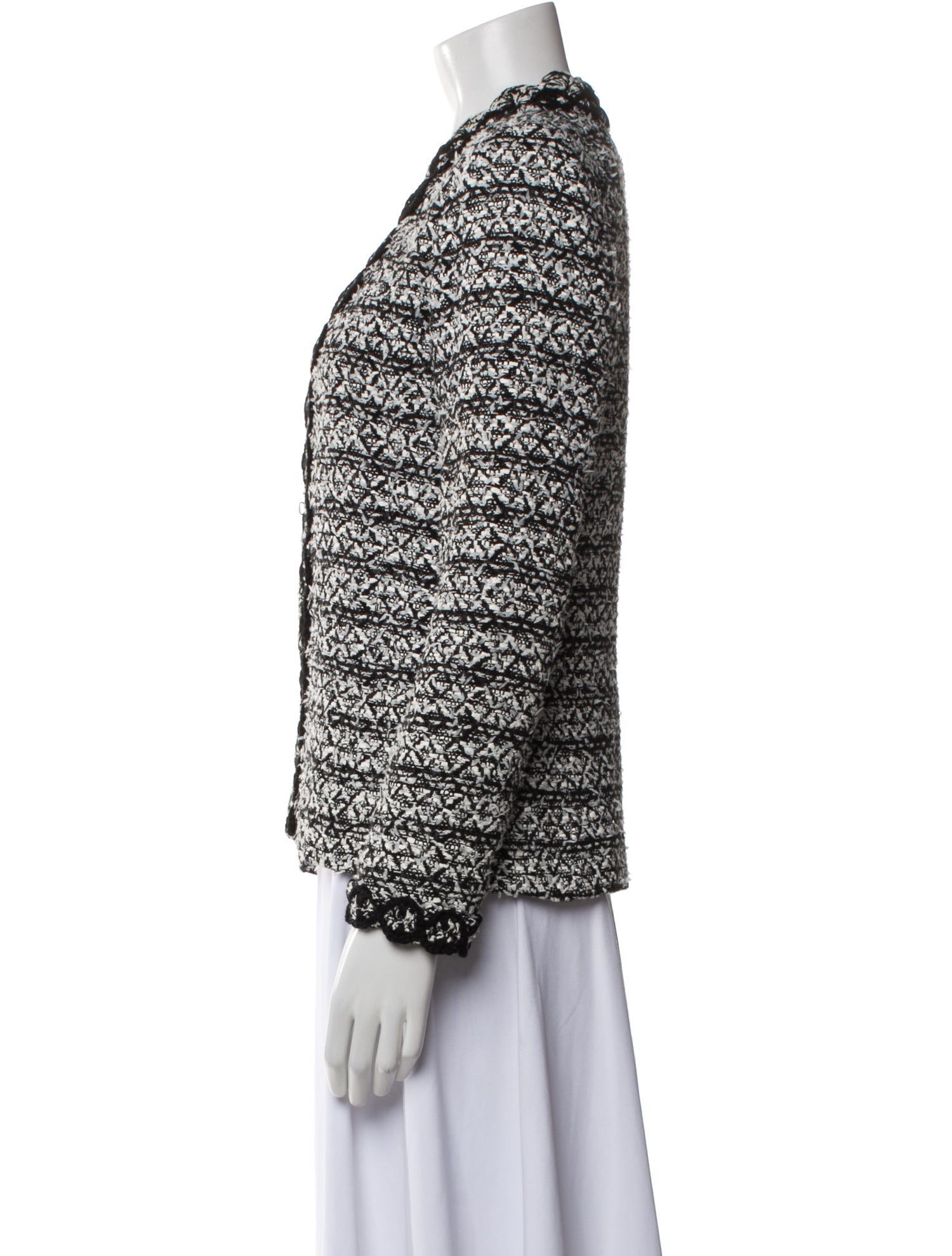 Oscar de la Renta 2014 Tweed Pattern Blazer