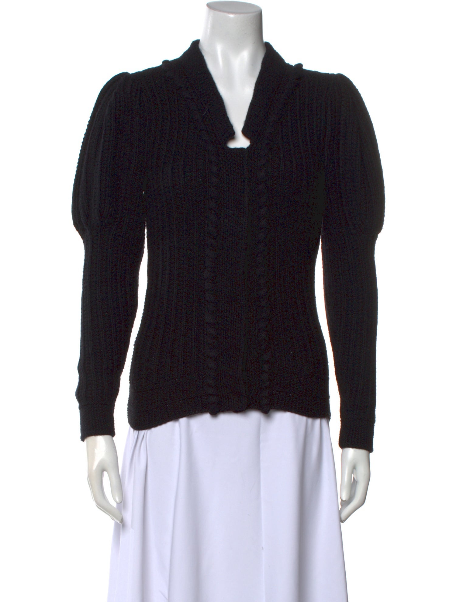 Oscar de la Renta Cashmere V-Neck Sweater
