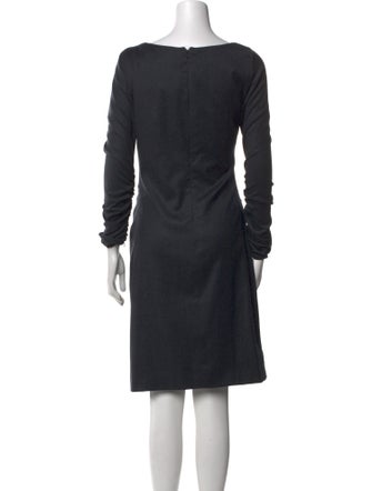 Oscar de la Renta Virgin Wool Knee-Length Dress