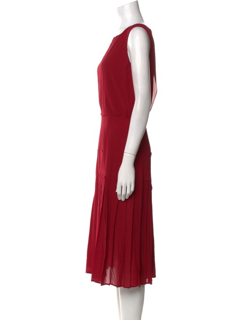 Oscar de la Renta Silk Midi Length Dress