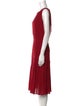 Oscar de la Renta Silk Midi Length Dress