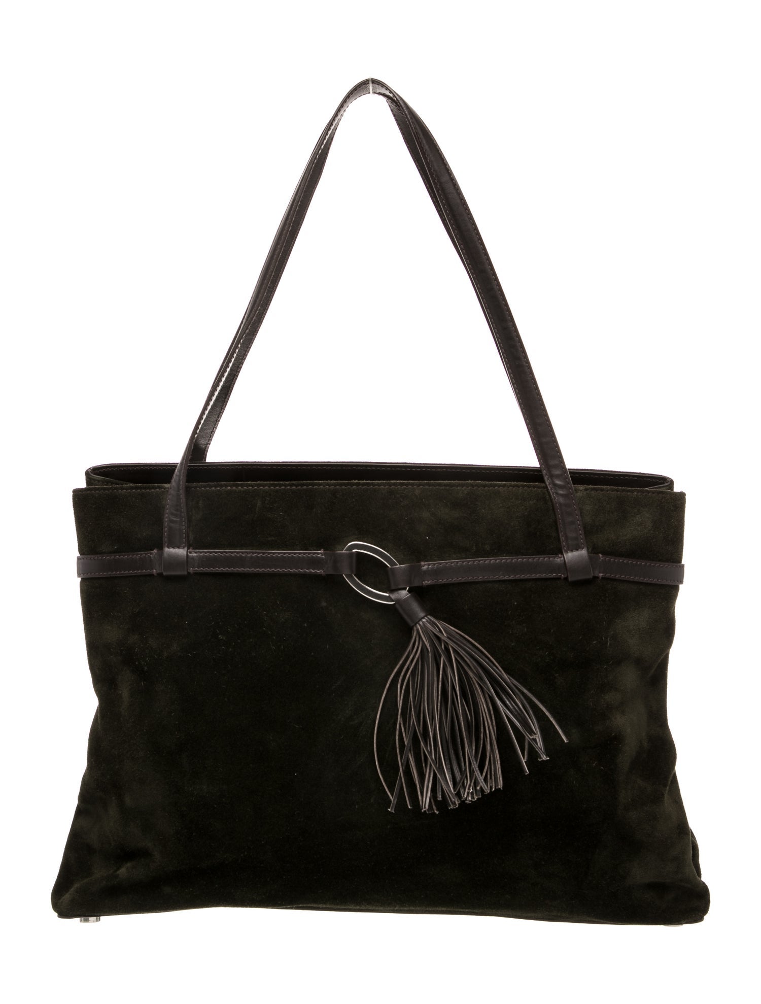 Oscar de la Renta Suede Evening Bag