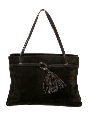 Oscar de la Renta Suede Evening Bag