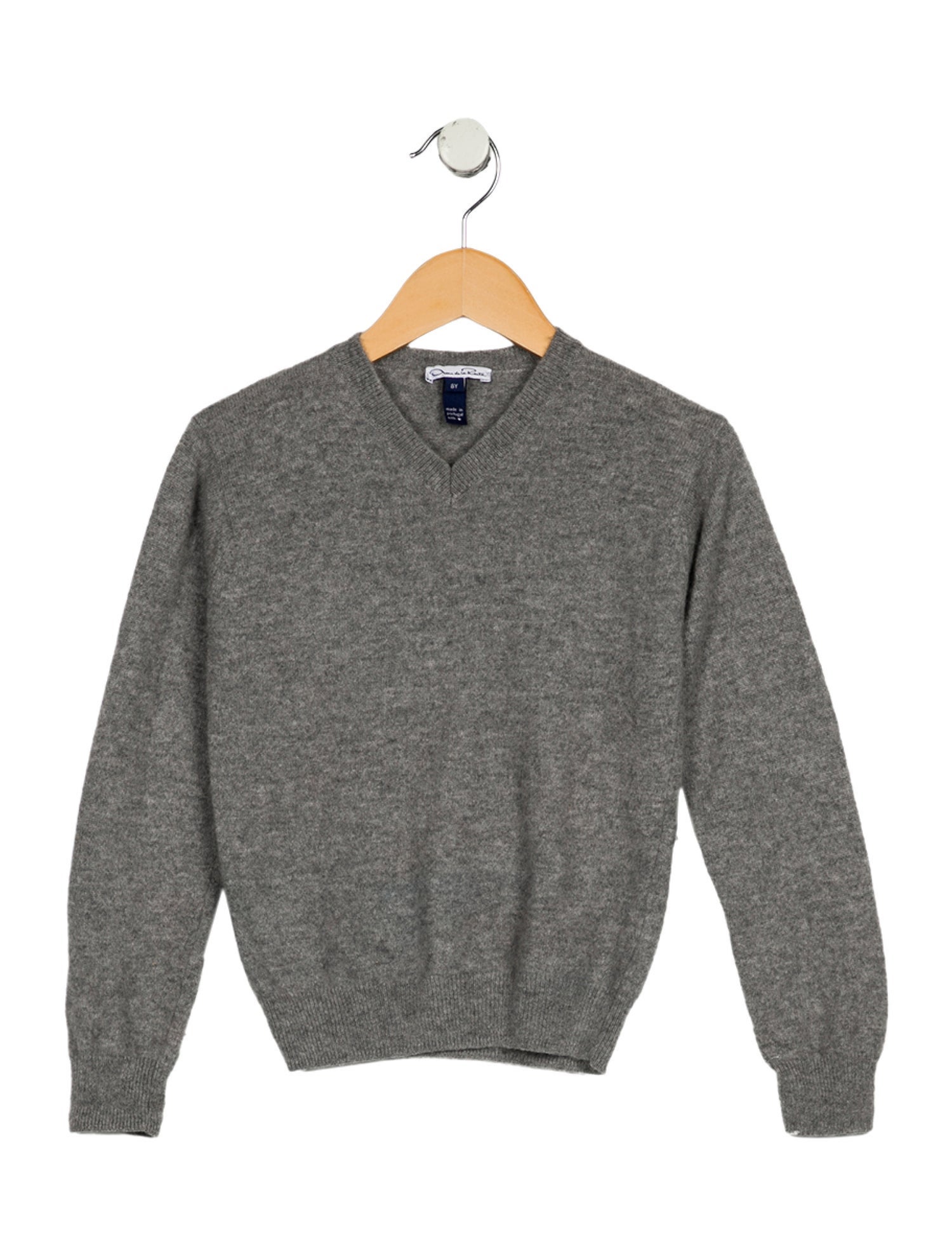 Oscar de la Renta kid girls' grey sweater