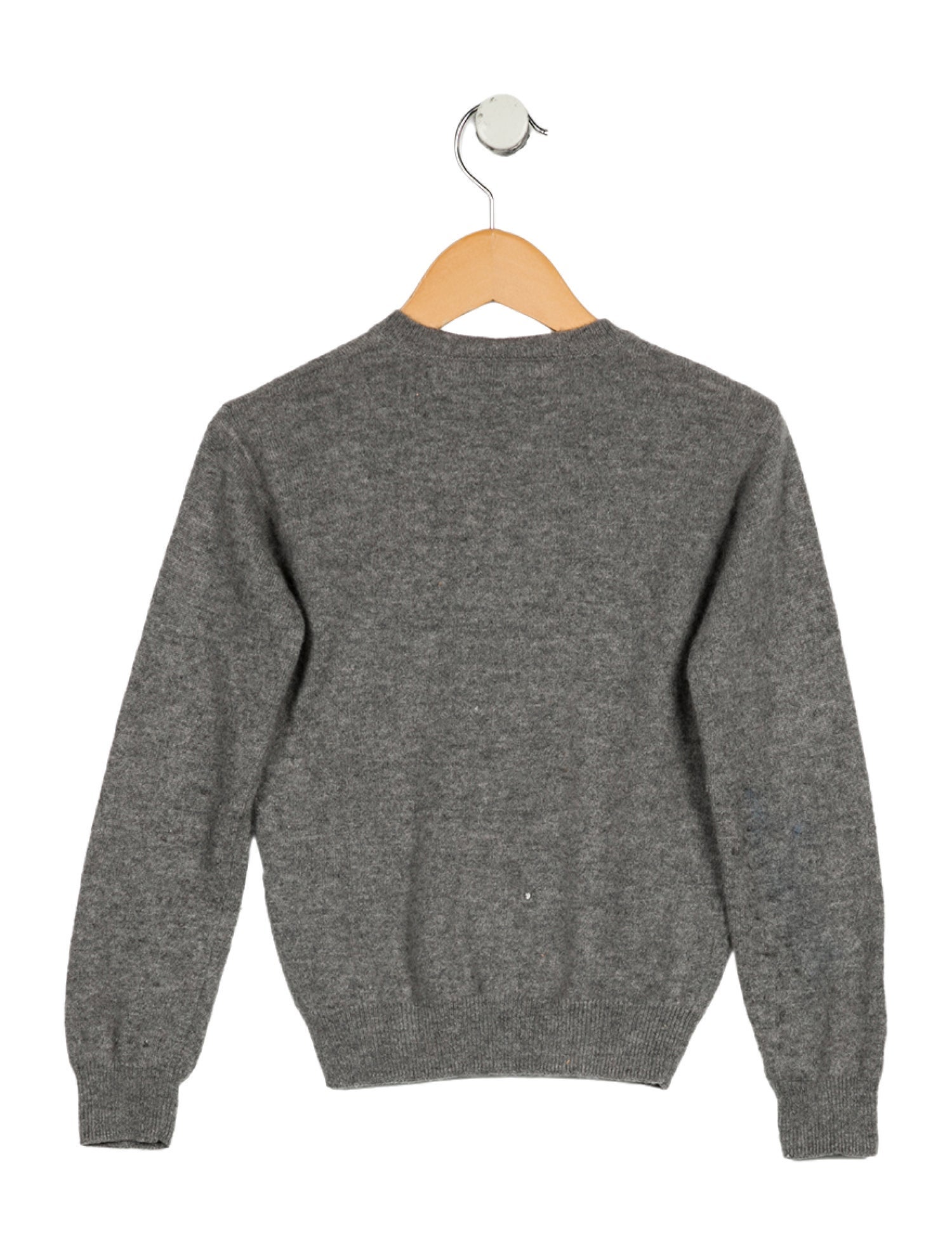 Oscar de la Renta kid girls' grey sweater