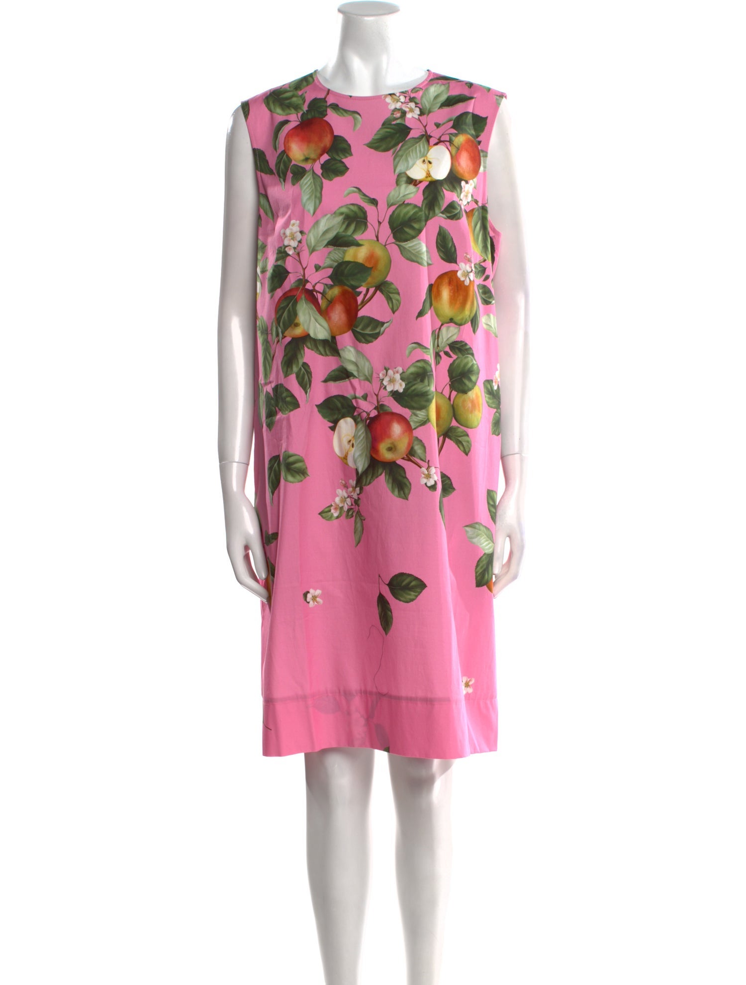 Oscar de la Renta Floral Print Knee-Length Dress
