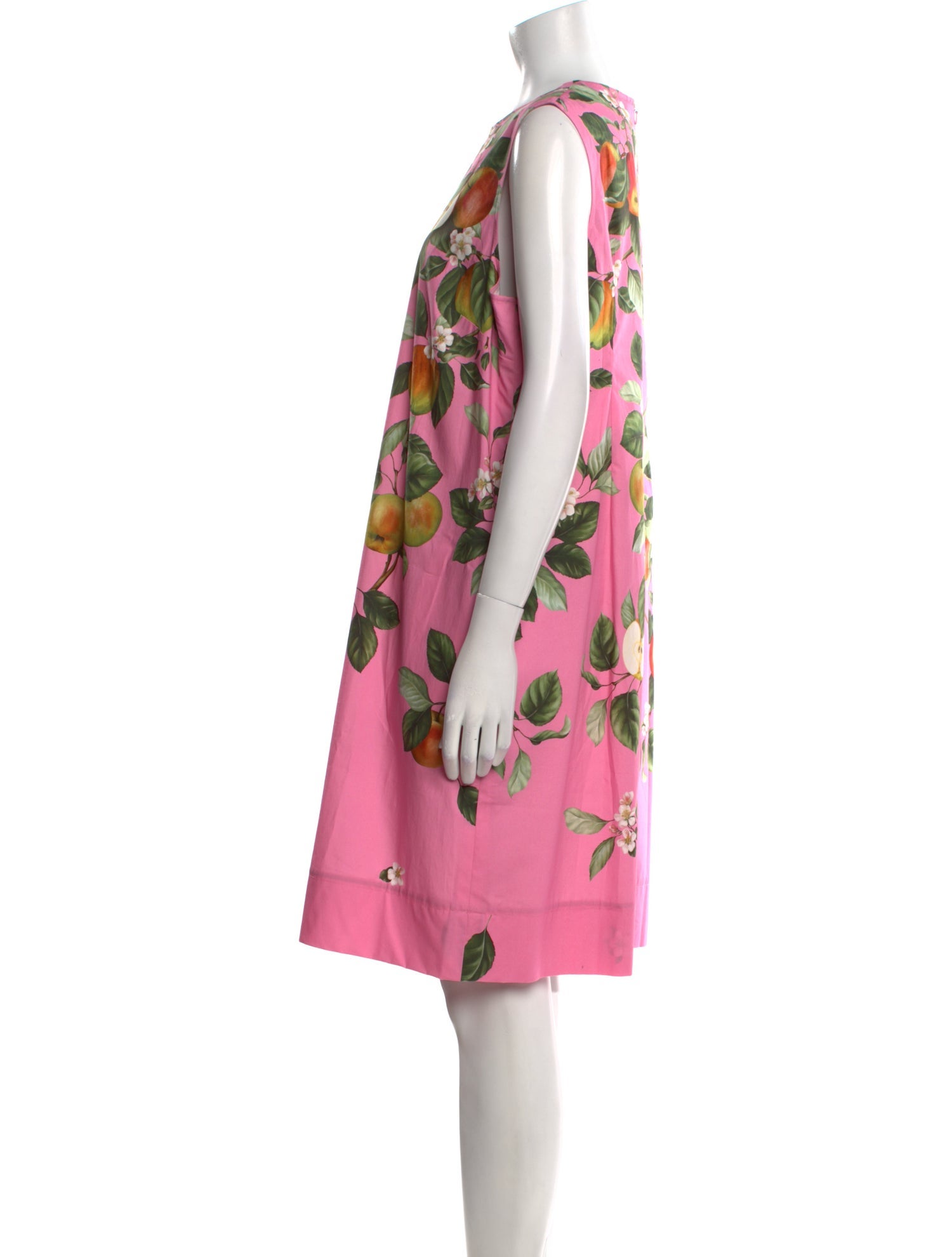 Oscar de la Renta Floral Print Knee-Length Dress