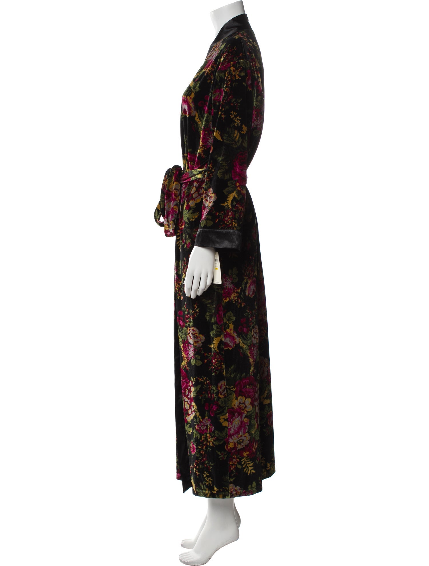 Oscar de la Renta Printed Tassel Accents Robe
