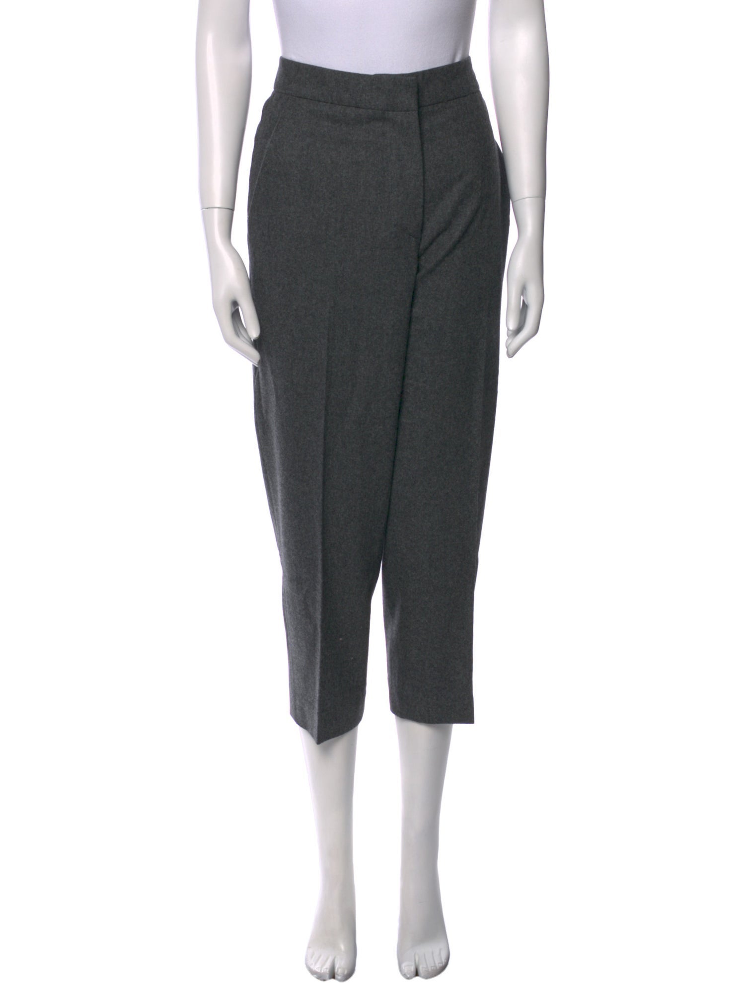 Oscar de la Renta Wool Straight Leg Pants