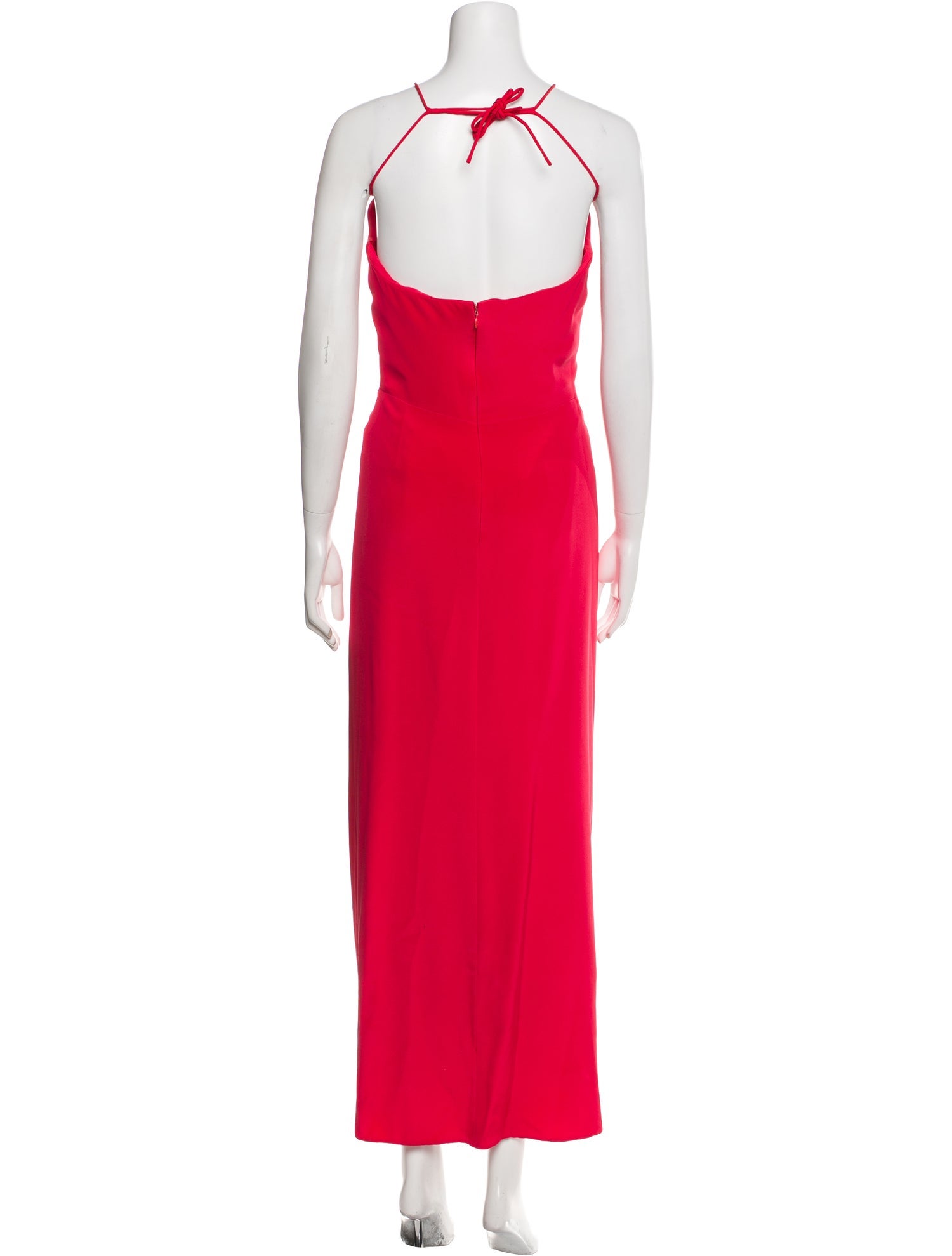 Oscar de la Renta V-Neck Long Dress