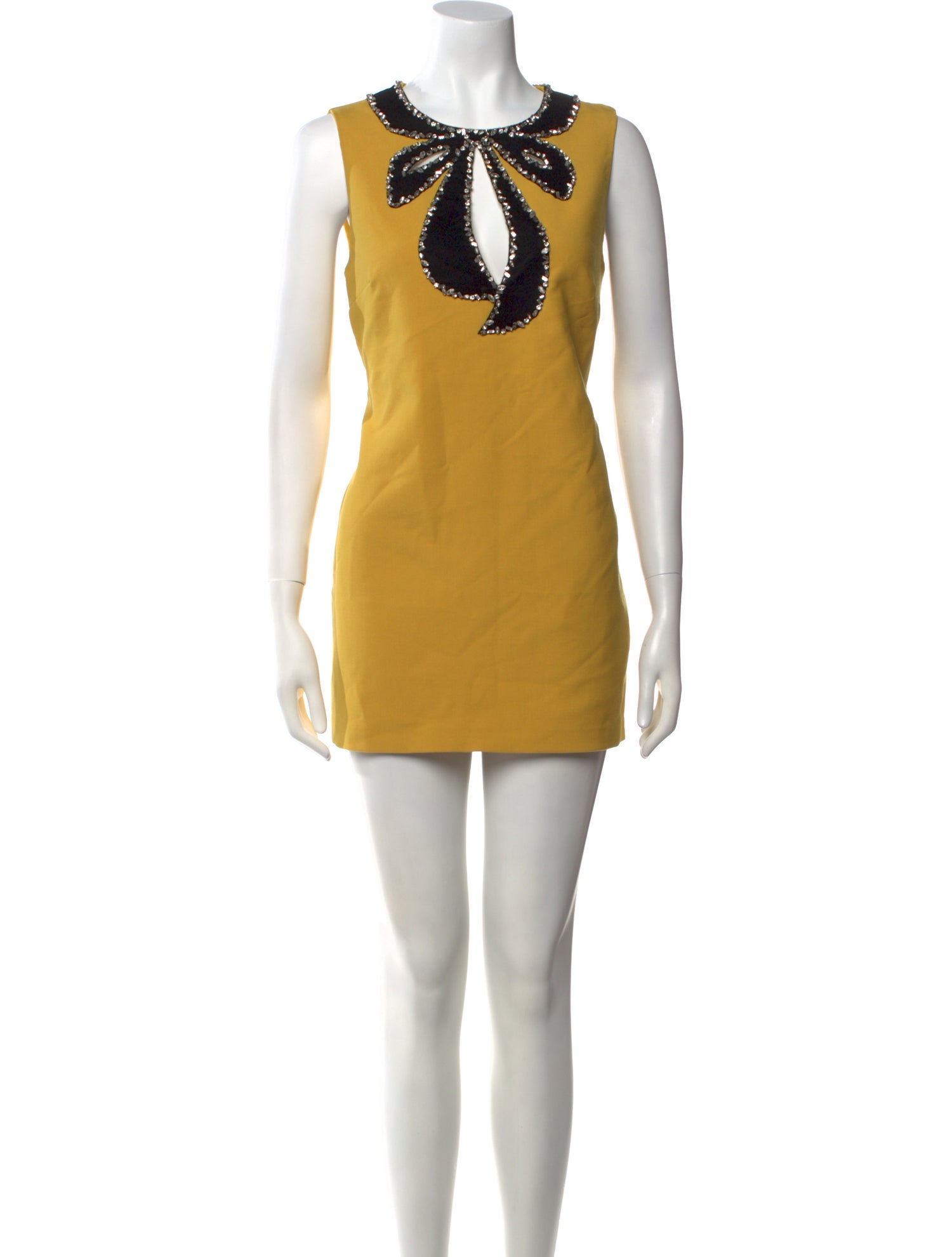 Oscar de la Renta Virgin Wool Mini Dress