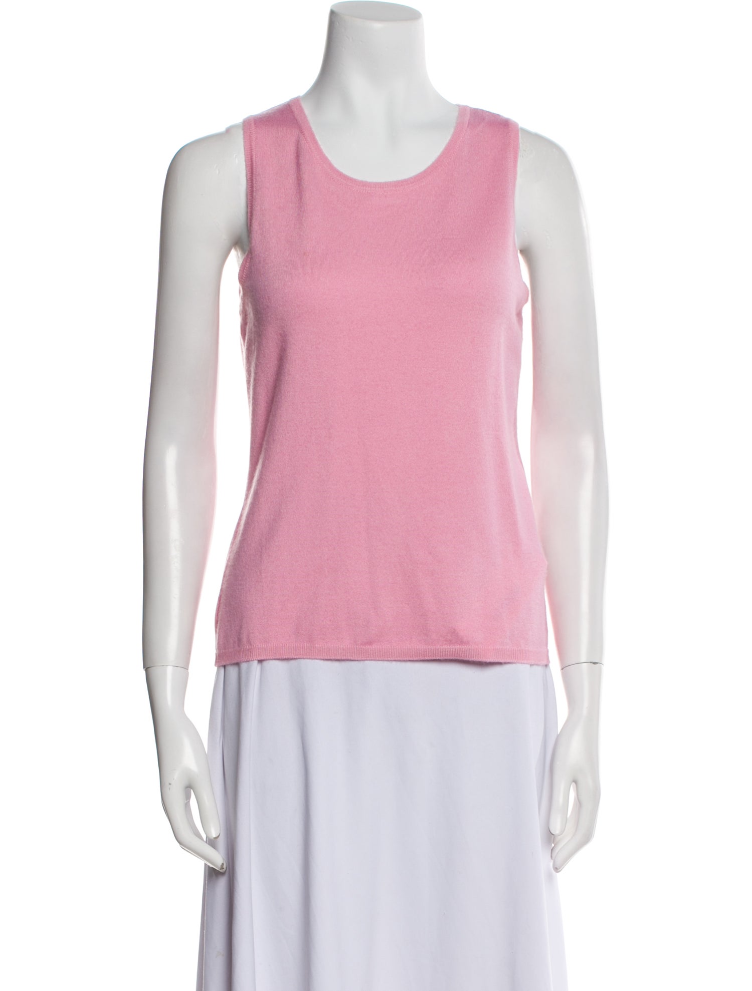 Oscar de la Renta Cashmere Scoop Neck Sweater