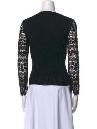 Oscar de la Renta 2014 Lace Pattern Sweater