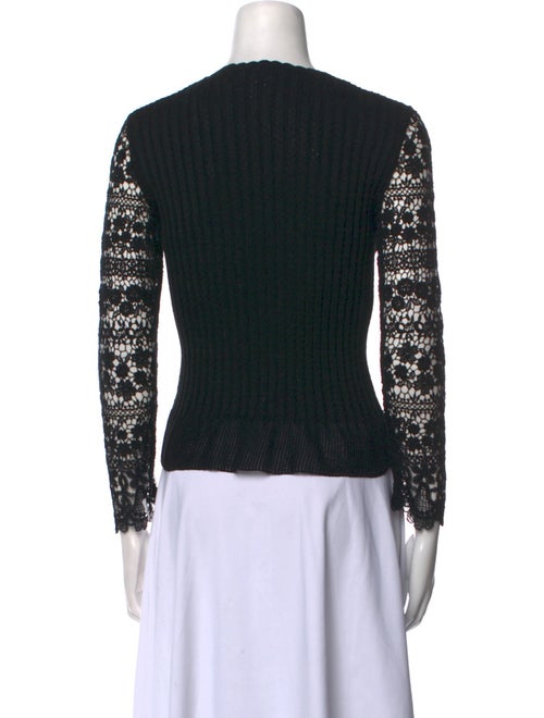 Oscar de la Renta 2014 Lace Pattern Sweater