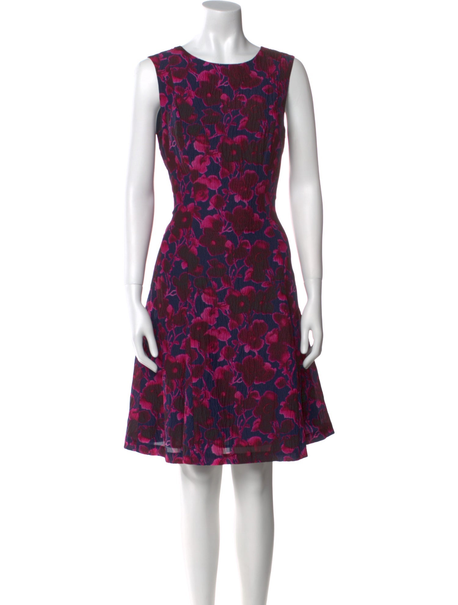 Oscar de la Renta Silk Knee-Length Dress