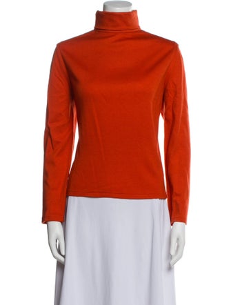 Oscar de la Renta Turtleneck Long Sleeve Sweatshirt
