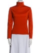 Oscar de la Renta Turtleneck Long Sleeve Sweatshirt