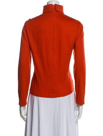 Oscar de la Renta Turtleneck Long Sleeve Sweatshirt