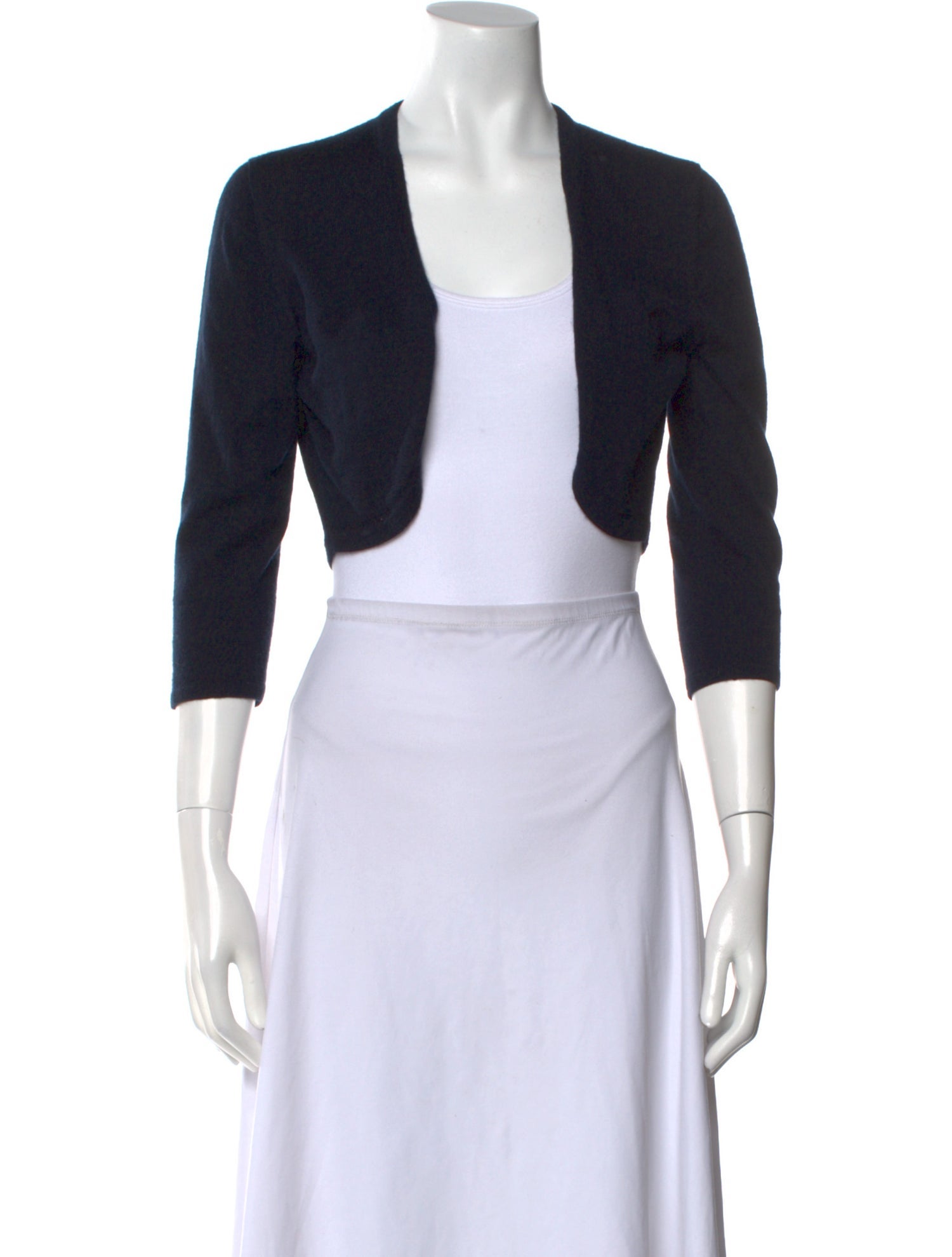 Oscar de la Renta Cashmere Open Front Sweater