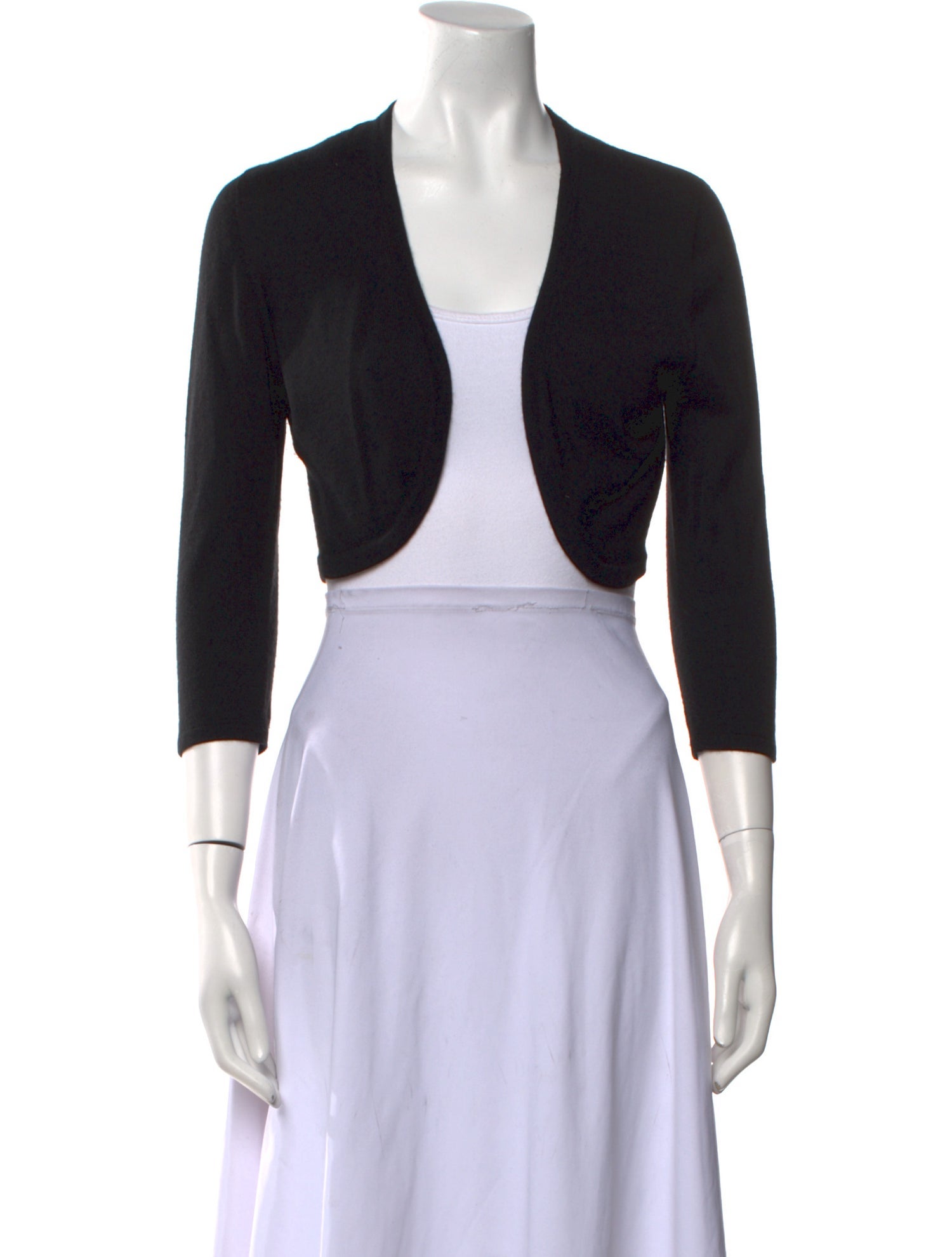 Oscar de la Renta Cashmere Open Front Sweater