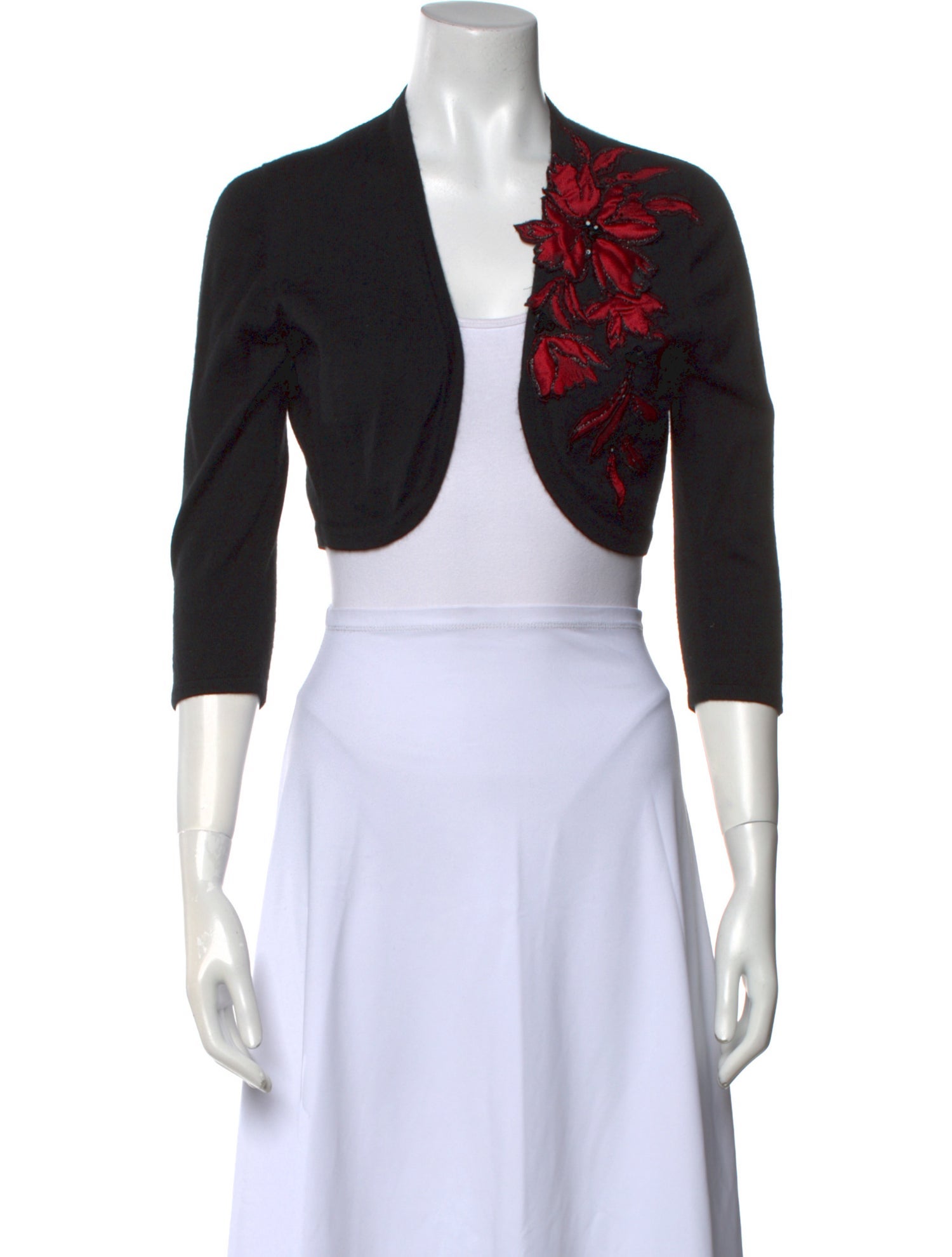 Oscar de la Renta Cashmere Patterned Sweater