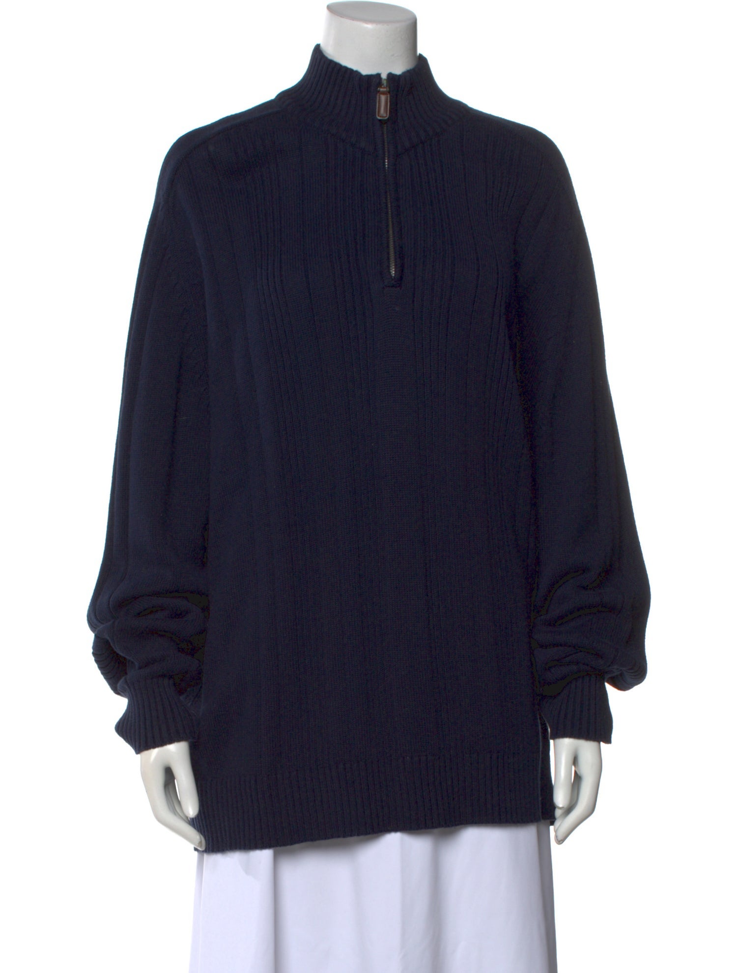 Oscar de la Renta Mock Neck Sweater