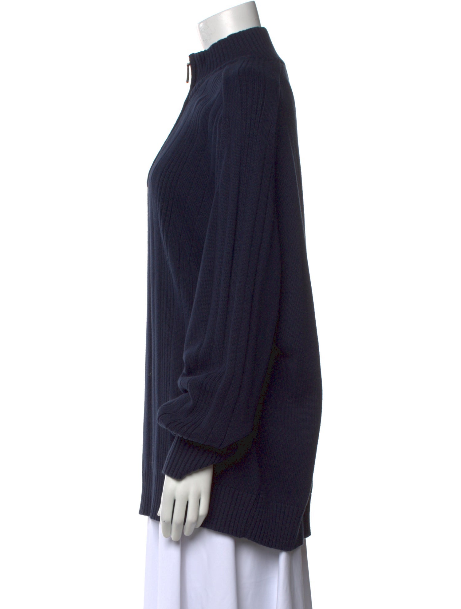 Oscar de la Renta Mock Neck Sweater