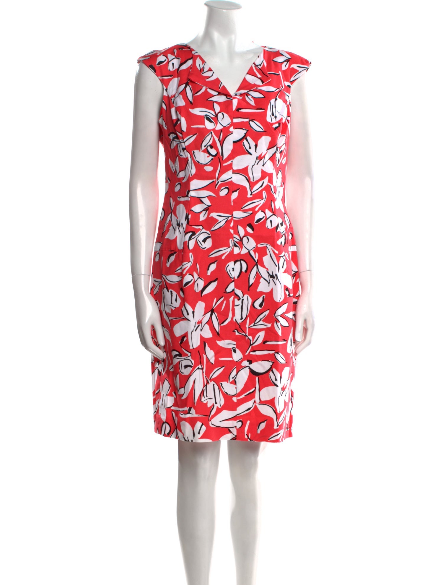 Oscar de la Renta Printed Knee-Length Dress