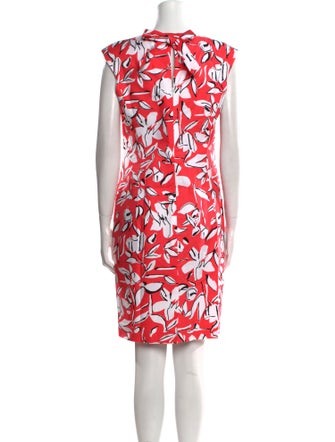 Oscar de la Renta Printed Knee-Length Dress