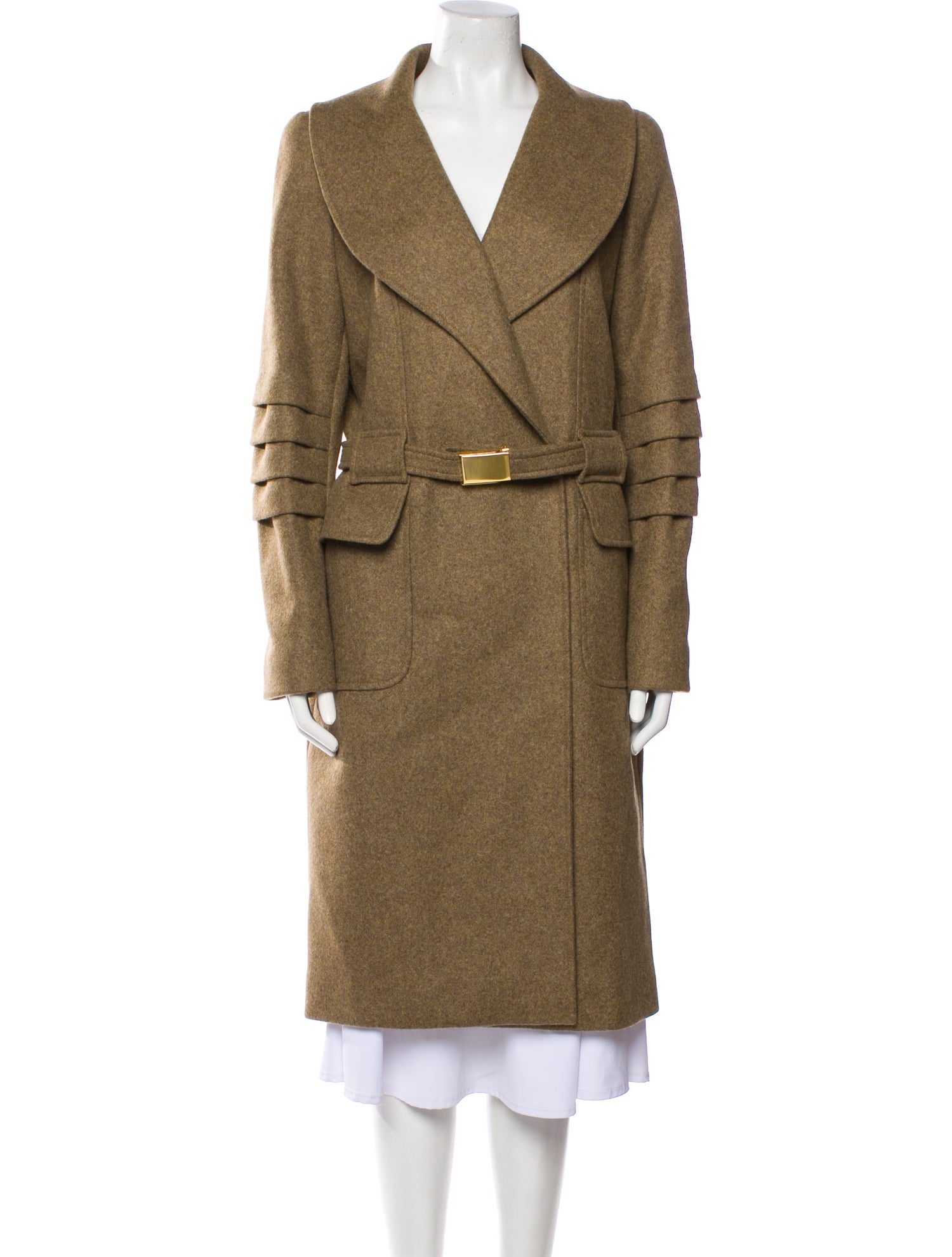 Oscar de la Renta Cashmere Fur Coat