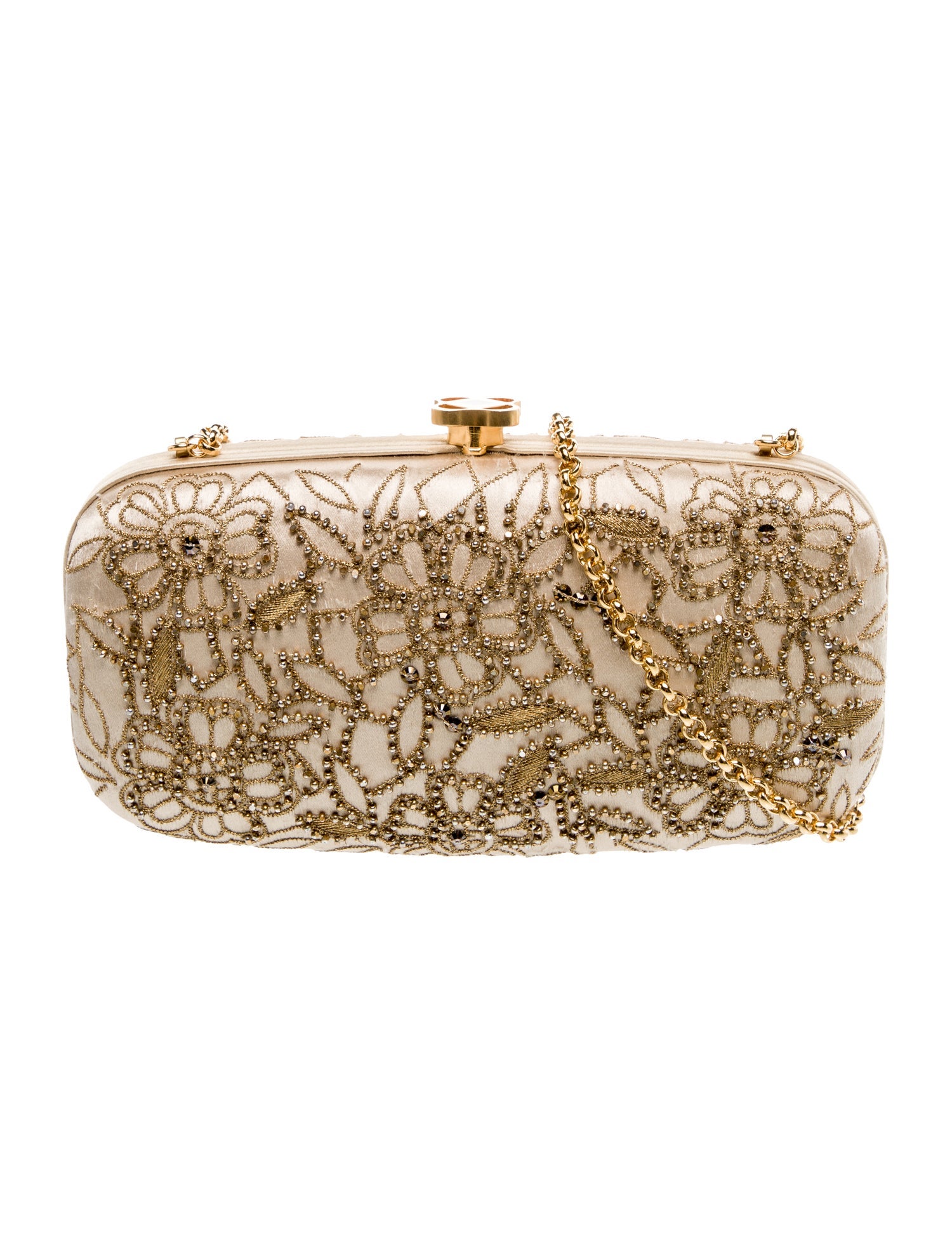 Oscar de la Renta Satin Minaudière