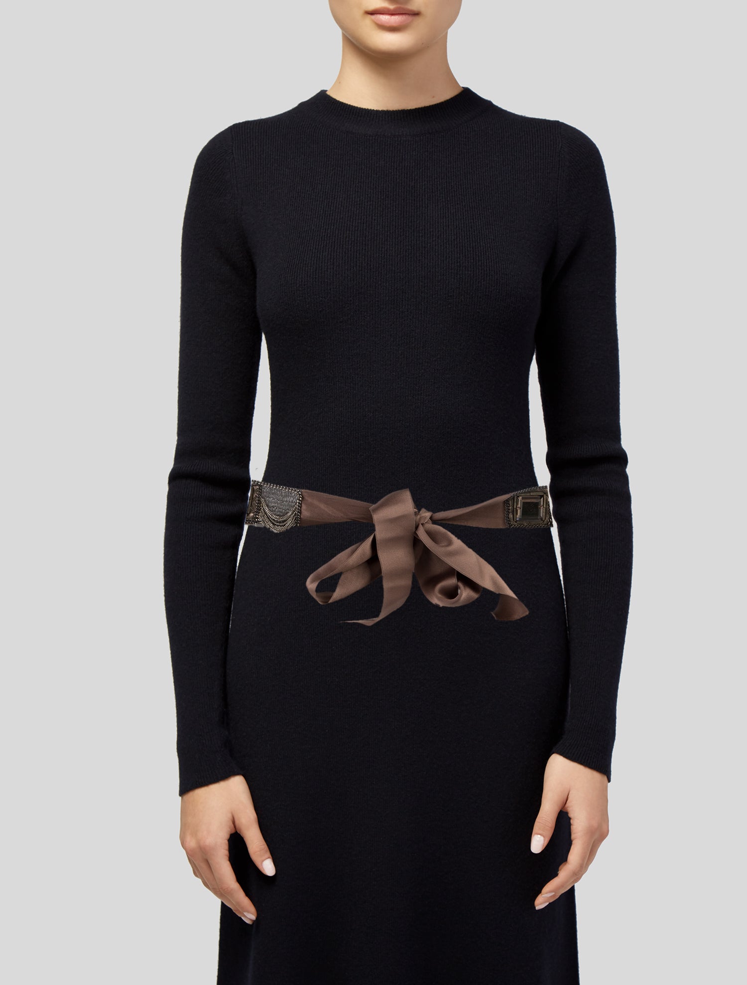 Oscar de la Renta Satin Waist Belt