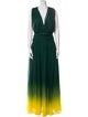 Oscar de la Renta Silk Long Dress